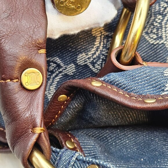 Céline Denim Hobo Shoulder Bag - Picture 16 of 17